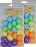 Moebius Creativ 40x œufs en plastique colorés décoration 4 cm