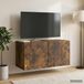 Maison Exclusive - Meuble TV mural 59,5 x 31 x 30 cm chêne fumé bois d'ingénierie