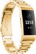 KELERINO Metalen bandje voor Fitbit Charge 3 - Schakel - Goud