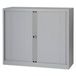 Bisley Gelaste roldeurkast laag 2 legborden Grijs 120 x 43 x 103 cm