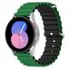 By Qubix Qubix - Ocean Style Bandje - Groen / Zwart - 22mm - Geschikt voor Garmin Vivoactive 4 / 4L