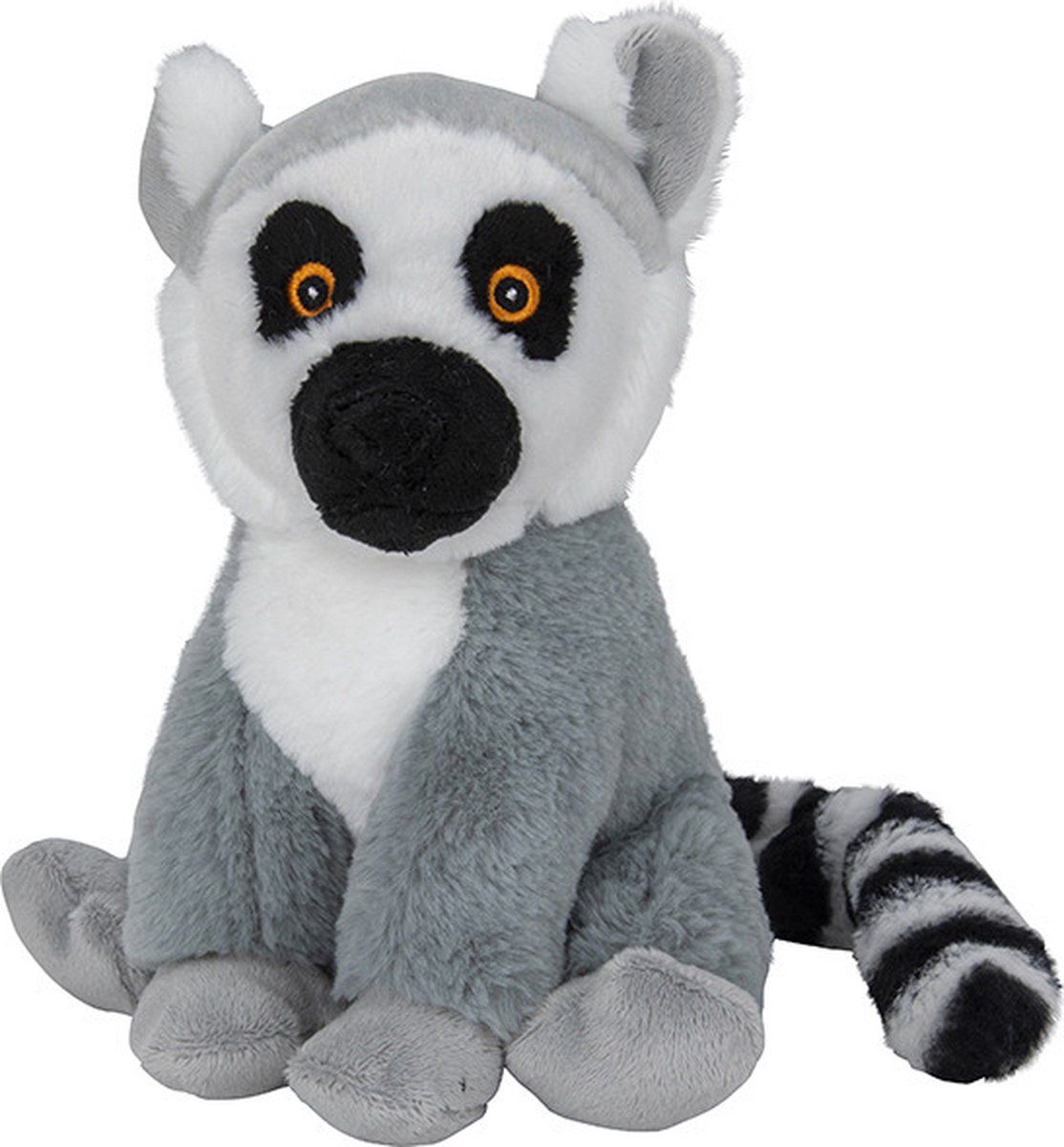 Nature Planet Pluche knuffel ringstaart maki aap 21 cm - Speelgoed aap