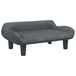 VidaXL Kinderbank 70x40x24 cm fluweel donkergrijs
