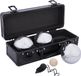 Engelhart Metalen Jeu de Boules Set – 3 Ballen in Zwarte Aluminium Koffer – Pétanque Set – Metalen Boules 74 mm 720 g – Inclusief But – Luxe Draagkoffer