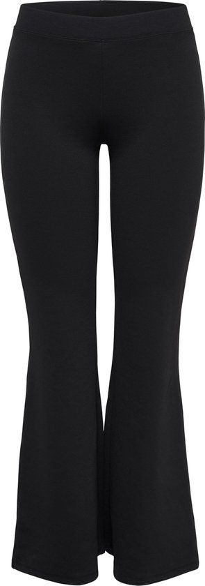 ONLY ONLFEVER STRETCH FLAIRED PANTS JRS Women's Trousers - Size L - Black