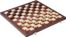 Wegiel Houten Dambord & Damstenen (10 x 10 velden) - met inlegblad - 40 x 40 cm