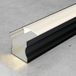 VoltShine Zwart hoogglans aluminium profiel van 2 m