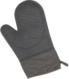 5Five Ovenwant handschoen - antraciet - katoen met siliconen - 18 x 29 cm