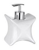 Wenko 21311100 X-vormige zeepdispenser wit