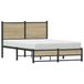Prolenta Maison Exclusive - Lit en métal exclusif, finition chêne Sonoma, sans matelas, dimensions 120x190 cm