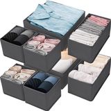 Withosent Lade Kleding Organiser, Set Van 8, Grijs