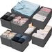 Withosent Lade Kleding Organiser, Set Van 8, Grijs