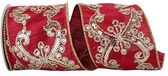 Reliant Ribbon Dubai Sequin Wired Edge Band - Bordeauxrood - 10cm x 12m