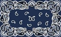 Gift Company Blue Bandana, kokosnoten PVC deurmat 75 x 45 cm, kokos & polyvinylchloride, meerkleurig, 1