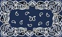 Gift Company Blue Bandana, kokosnoten PVC deurmat 75 x 45 cm, kokos & polyvinylchloride, meerkleurig, 1