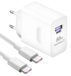 Chargeur USB-C - 88 W - Charge rapide - Avec câble de 1 m - Compact