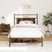 Maison Exclusive - Sommier sans matelas Chêne fumé 100x200 cm Matériau dérivé du bois