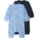 LUPILU Combinaison de nuit pour bébé, 2 pièces. (Bleu foncé/bleu, 86/92)