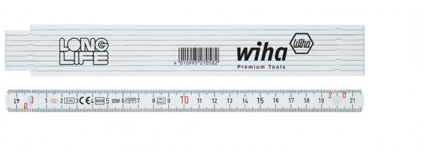 Wiha 27058 - Lineaal - 1,50 cm breed - Polyamide, Glasvezel - 140 g