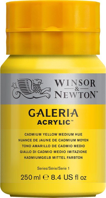 Winsor & Newton Galeria Acrylverf - Cadmium Yellow Medium Hue - 250ml
