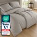 Komfortec Premium Dekbedovertrek 2x135x200 cm + Kussensloop 2x80x80 cm - 100% Microvezel - Grijs