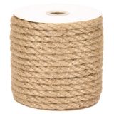 Natuurlijk La Cordeline Natuurlijk jute touw, tosadee, 8 mm, lengte 20 m, koord voor knutselen, tuinieren, decoratie, handwerk