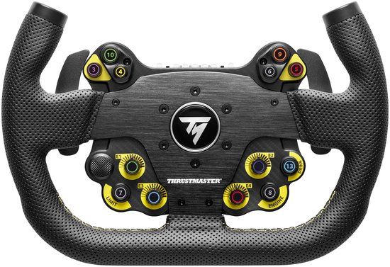Thrustmaster EVO Racing 31U Leather – Afneembaar "U"-Vormig Racestuur met EVO Hub – 25 Knoppen & LED's – PS5, Xbox & PC