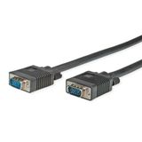 Secomp STANDAARD SVGA-kabel HD15 M/M, zwart, 2 m