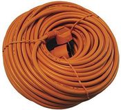 Verlengsnoer Chacon verlengsnoer 'HO5VVF' 3G 1,5 mm² 40 m oranje