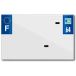 Top Plaq Blanco PVC nummerplaatstrip Top Plaq 64