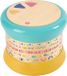 Eurekakids Baby Drum Toy Wood - Rolling Electric Drum with Light, Rhythms and Sound - 15 x 15 x 15 cm - Crawling Toy