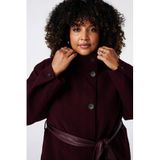 MS Mode Plus Size winterjas met ceintuur