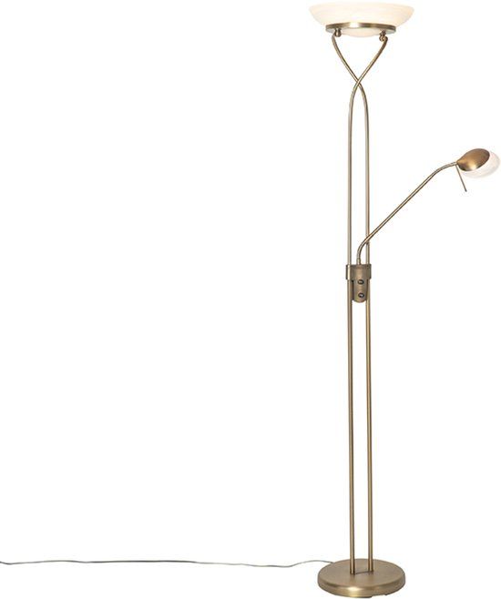 QAZQA Empoli LED Floor Lamp - Bronze - Dimmable - 180cm