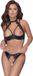 Cottelli Collection BH Set Met Open Kruisje - Zwart