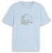 Tom Tailor Denim T-shirt met print - Maat M - Light Metal Blue