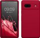 kwmobile telefoonhoesje geschikt voor Google Pixel 7a - Hoesje met siliconen coating - Smartphone case in mat fuchsia