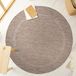 Ayyildiz Tapis d'extérieur et de terrasse Marron 200 cm rond