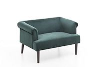 Atlantic Home Collection Charlie Loveseats, massief hout, (3) groen, 118/85/88 cm