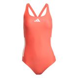 Adidas 3 Stripes C-back Zwemkleding Rood 44 Vrouw