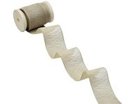 Furlanis - Crêpe franjeszijdeeffect, decoratief lint voor verpakkingen, geschenken, Italiaanse stof - taupe, 25 mm x 25 m