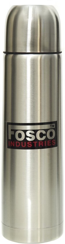 Fosco thermosfles 0 5 liter chroom
