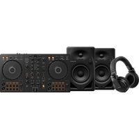 Pioneer DJ DDJ-FLX4 + HDJ-X5 + DM-40D Zwart Set