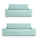 ECOMMERC3 Bankovertrek 3 + 2 duo, universeel en veelzijdig, bankovertrek, kleur marineblauw, eenvoudig aan te brengen, voor rugleuning, zitting en armleuningen