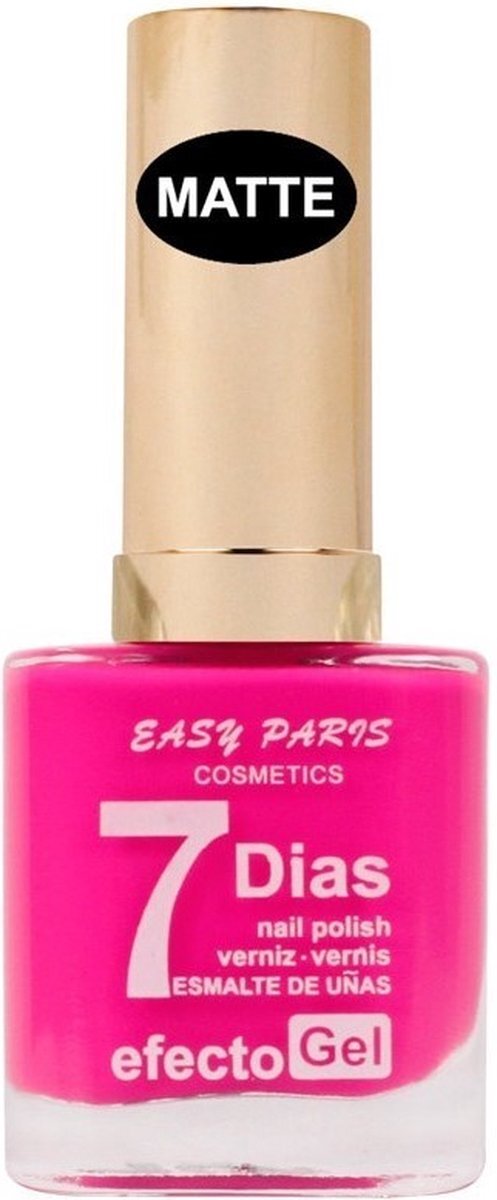 Easy Paris Cosmetics Easy Paris - Nagellak - Mat Fel Roze - 1 flesje met 13 ml inhoud - Nummer 76