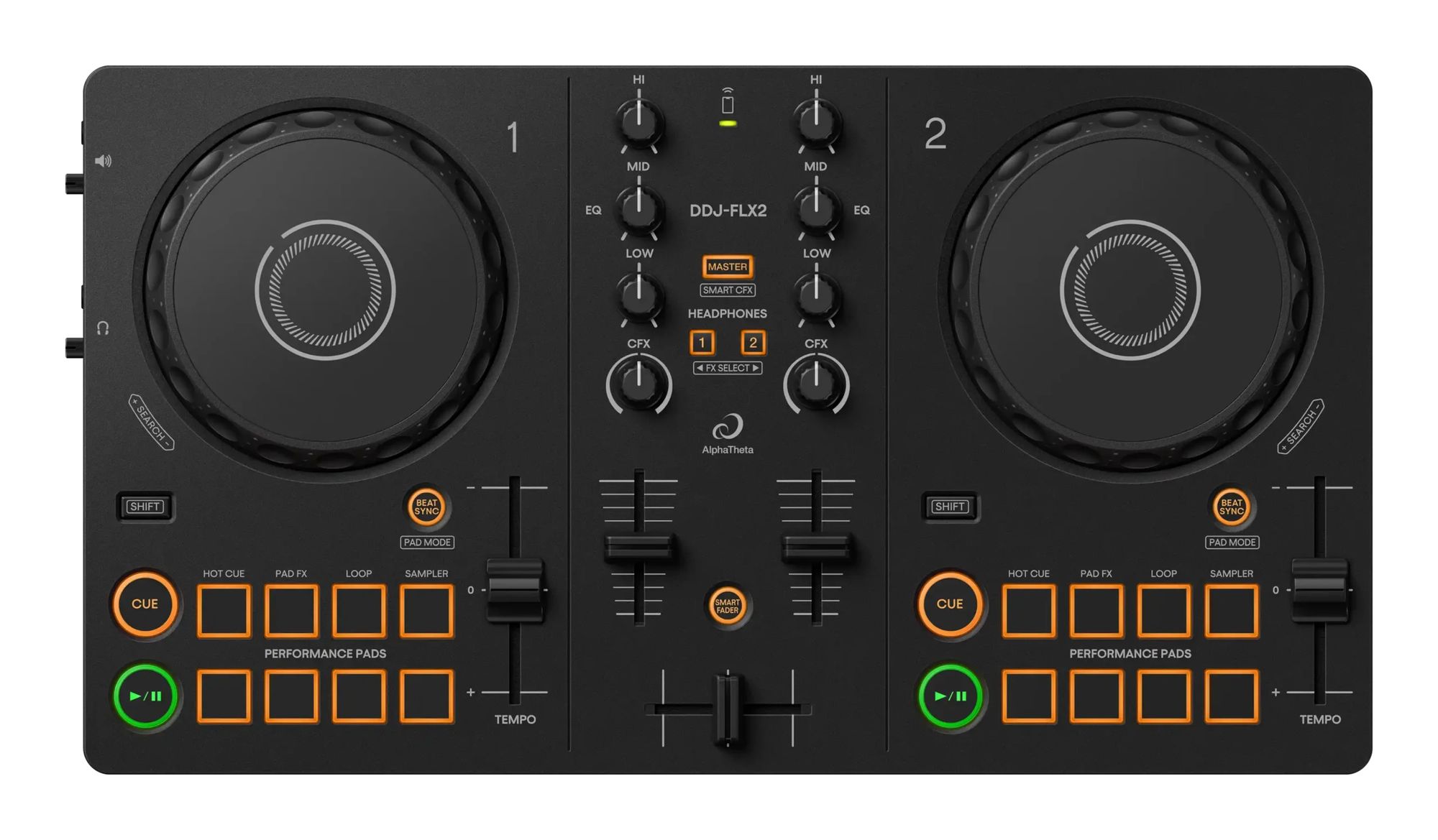 Alphatheta Ddj-flx2 Midi-controller Noir