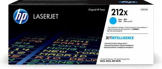 HP 212X High Capacity Cyan Toner Cartridge - Original
