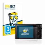 BROTECT Screenprotector 3 Stuks voor Sony Cyber-Shot DSC-RX100 III Beschermglas transparant