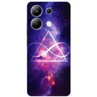 Xiaomi Siliconen hoesje compatibel met Xiaomi Redmi Note 13 4G Oneindige Driehoek