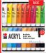 Marabu Acrylverf Set, 18 x 36 ml, Multi