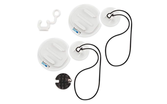 GoPro Surfboard Mounts - White - Compatible with HERO7 Black, HERO7 Silver, HERO7 White, Fusion, HERO (2018), HERO6 Black, HERO5 Black, HERO5 Session